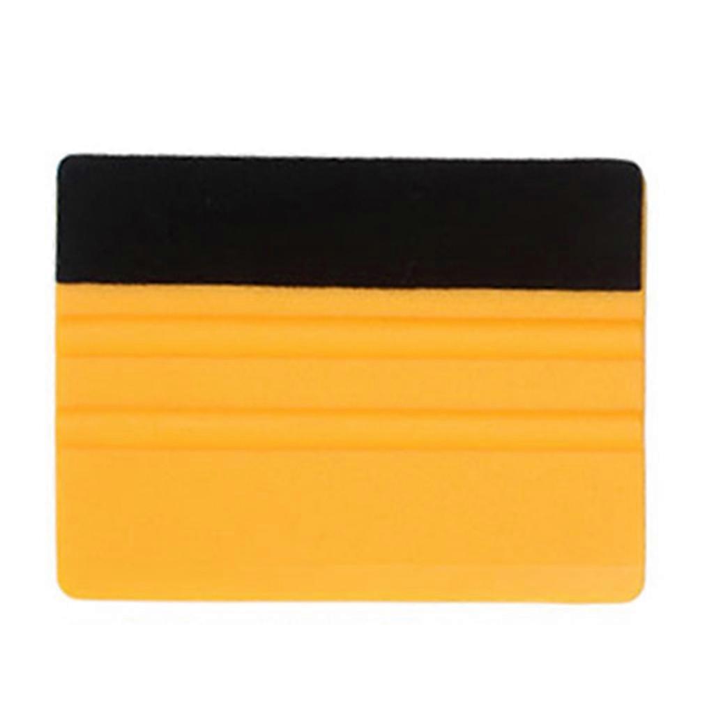 5Pcs Multifunctional Plastic Scraper Squeegee Water Remover Tool for Front Wndshield Truck Car Wrapping Tools Yellow