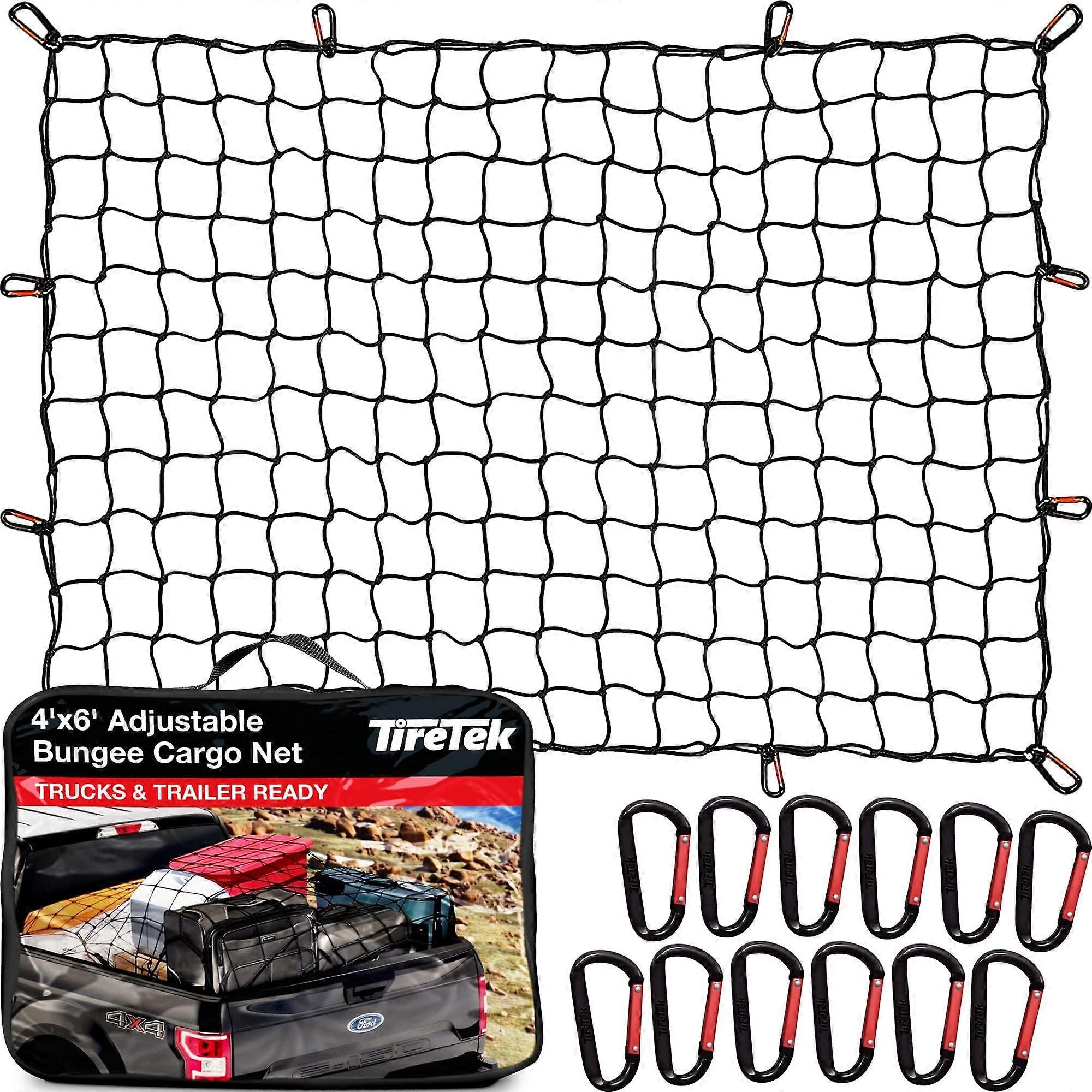 Cargo Net for Pickup Truck Bed 4' 6' x Stretches to 8' x 12'