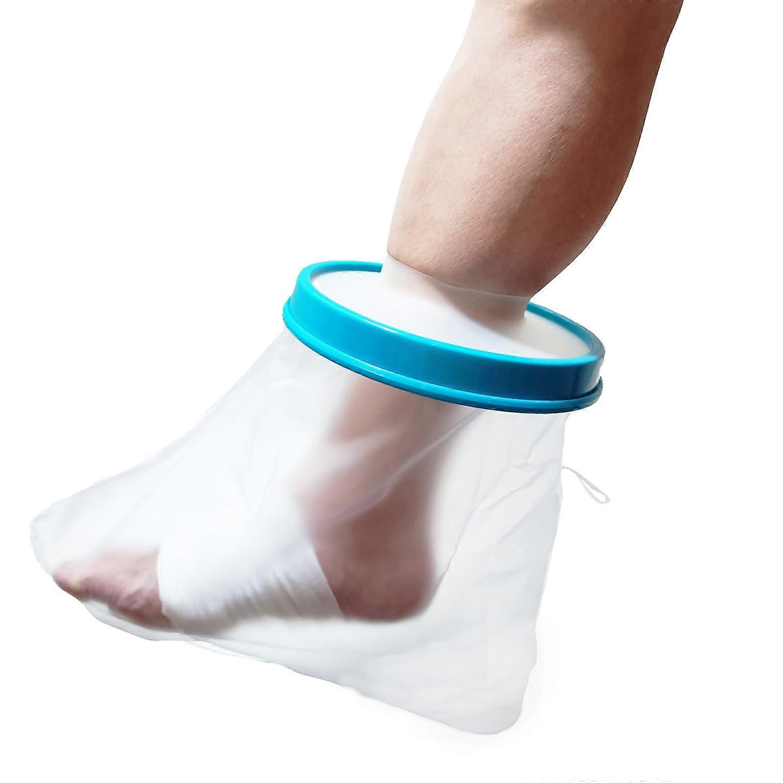 Reusable Cast Cover for Showering, Waterproof Foot/Ankle Protector, Fits Most Sizes, Ideal for Burns and Injuries