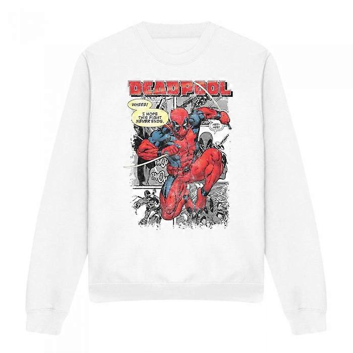Deadpool Unisex Adult Comic Strip Sweatshirt