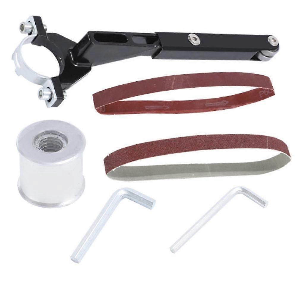 Sanding Belt Adapter Kit - Angle Grinder to Belt Sander Converter - M10 Angle Grinder Belt Sander Adapter for 100/115/125, Black,520 20mm