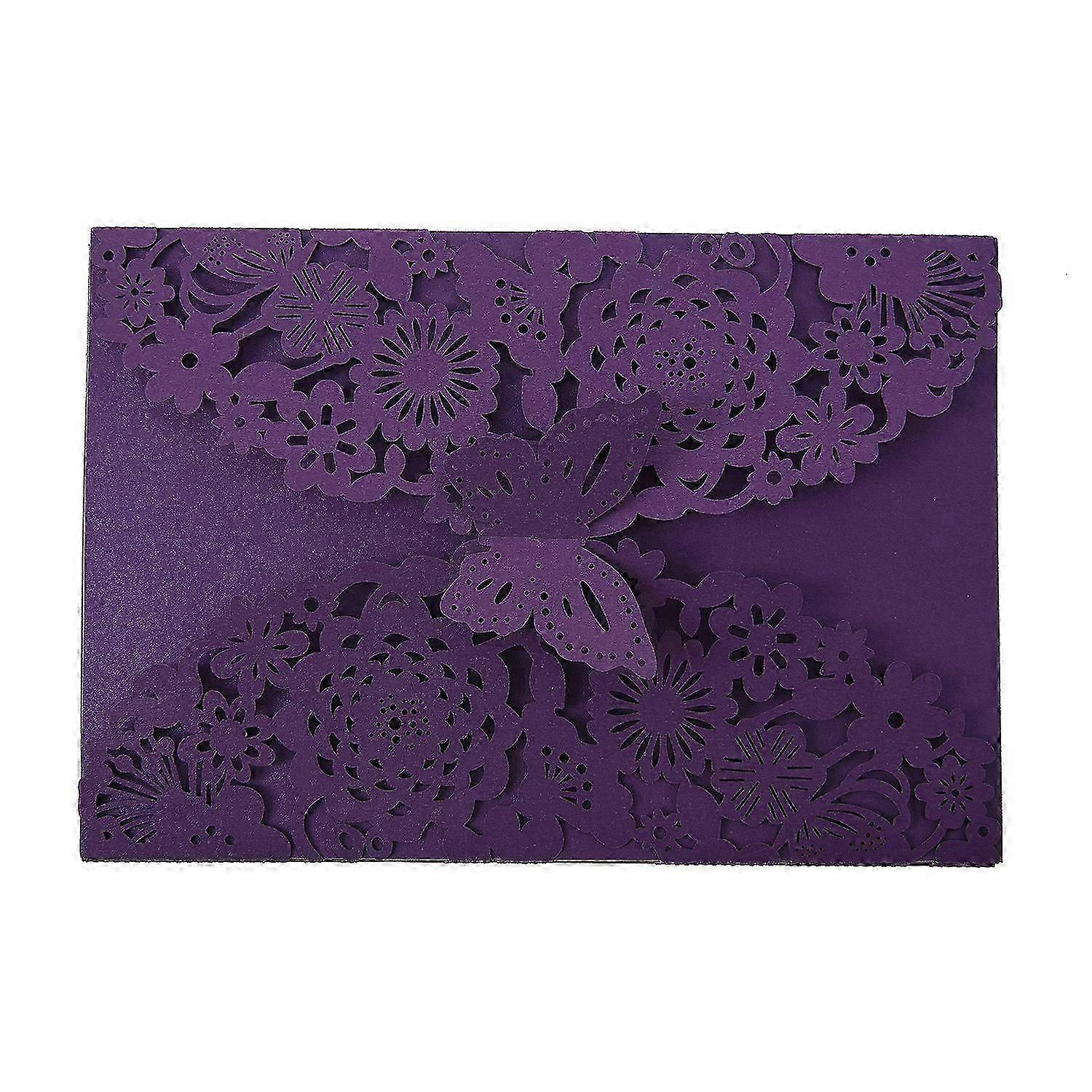 10Pcs/Set Carved Butterflies Invitation Card for Wedding: