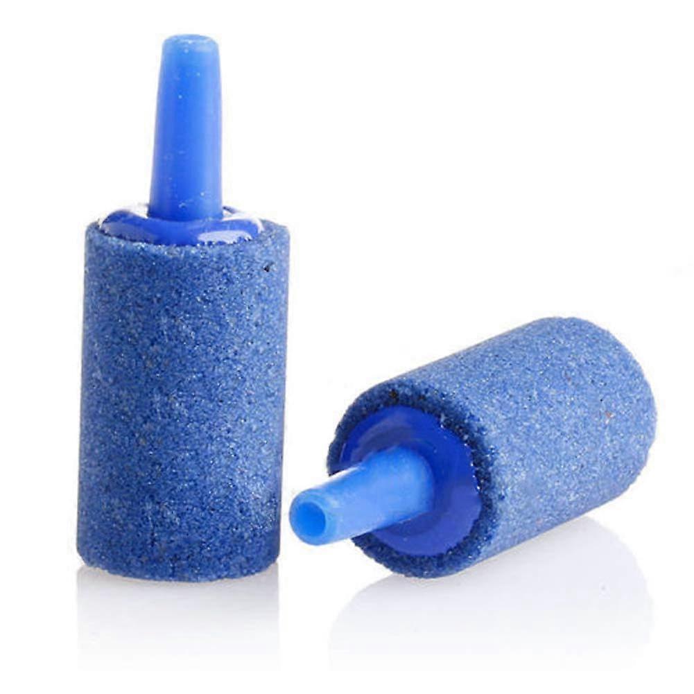 12PCS Air Stone Cylinder for Aquarium Air Pump, Blue Bubble Diffuser for Fish Tank, 2-Inch Size, Enhanced Oxygenation