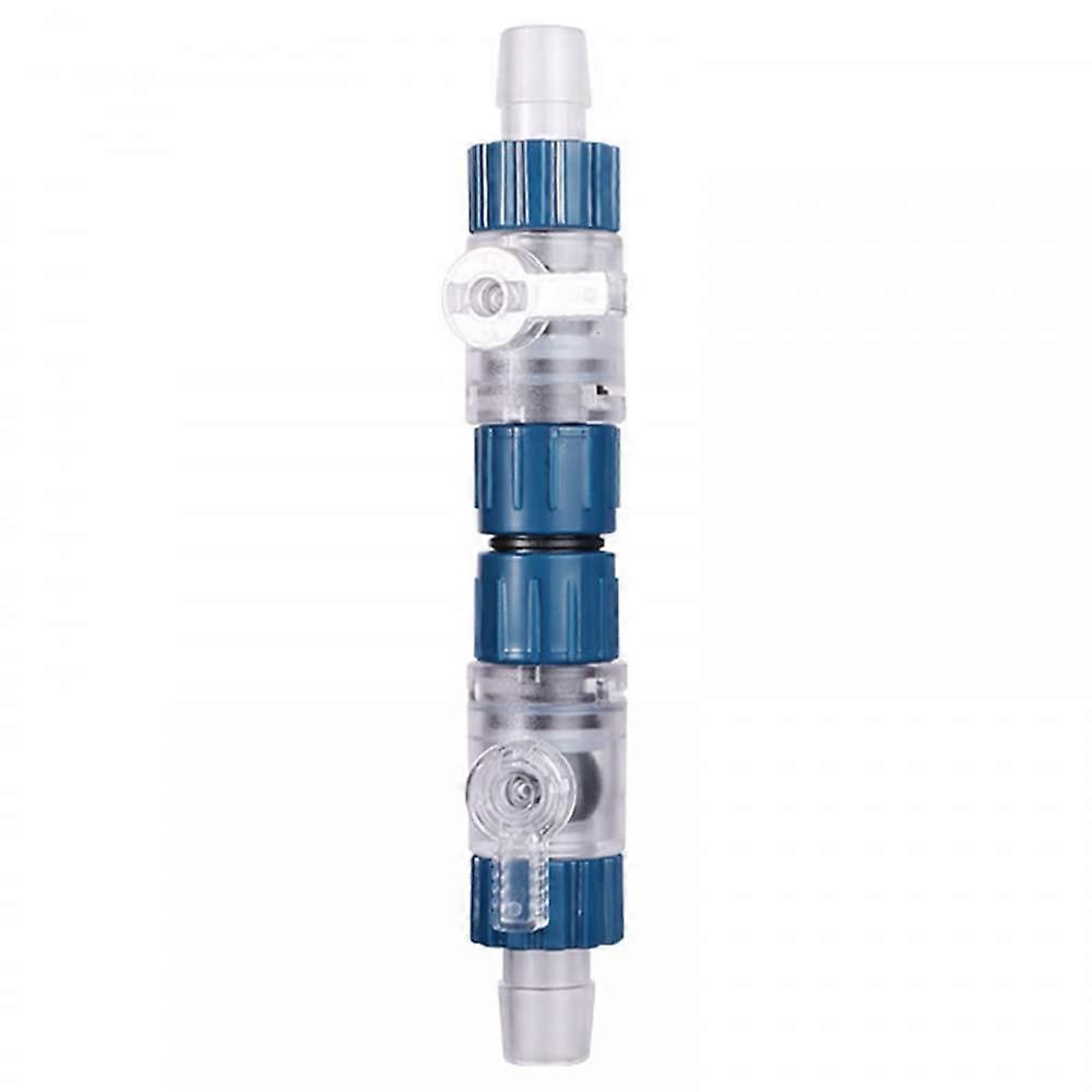 Aquarium Hose Valve Connector, Adjustable Water Flow Control for Fish Tanks, Fast Release Mechanism, Durable Plastic Design