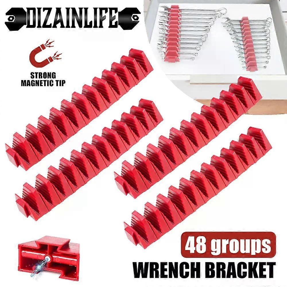 Wrench Spanner Sorter Holder ABS Magnetic Modular Storage Tools Rack Household Tool Organizer Capacity Multifunctional Compact