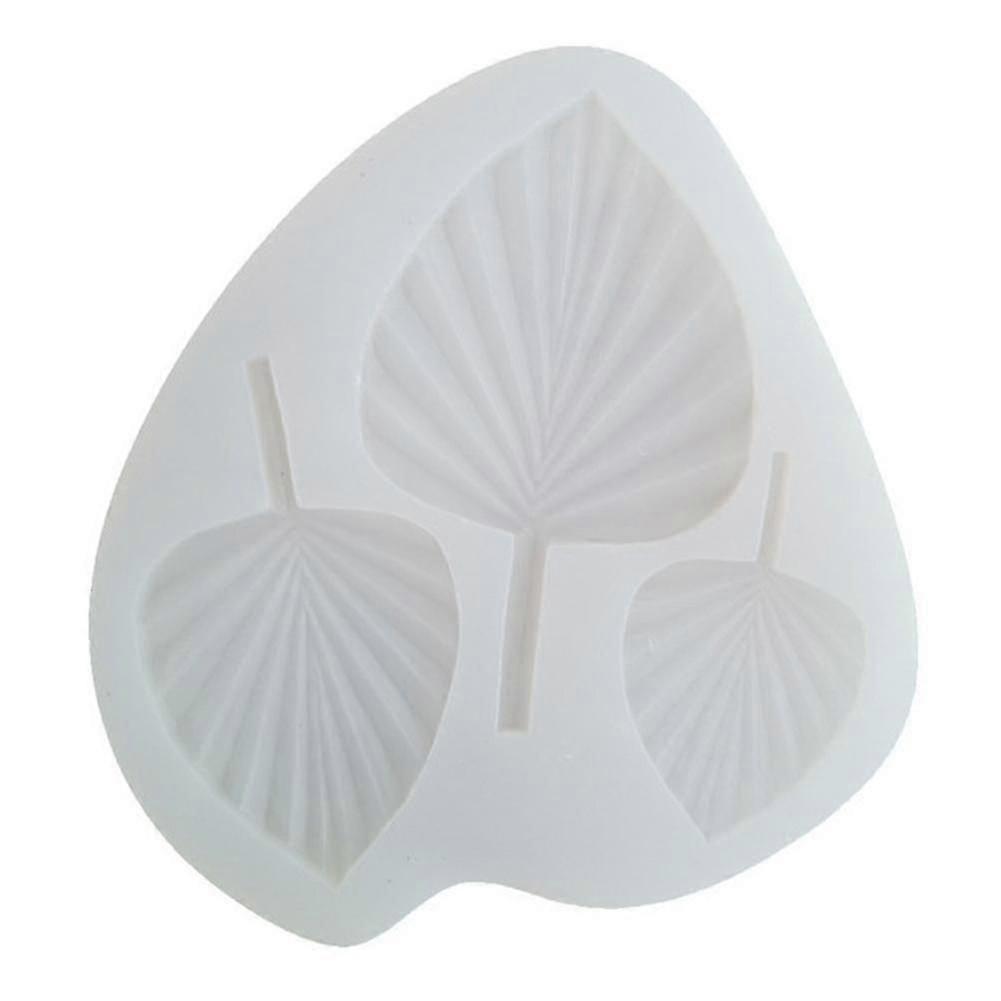 チョコレートケーキアイスモールドトレイカップケーキベーキングモールドフォンダンケーキパームリーフシリコンシュガークラフトモールド樹脂ツール装飾ツール