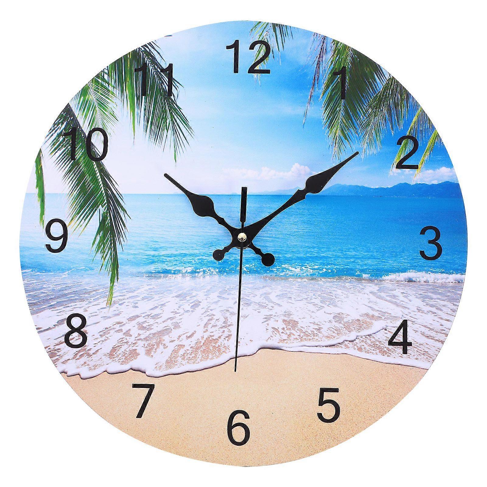 Digital Wall Clock Large?wall?clocks? Modern?wall?clock? Decorative Wall Clock Beach Themed Clocks