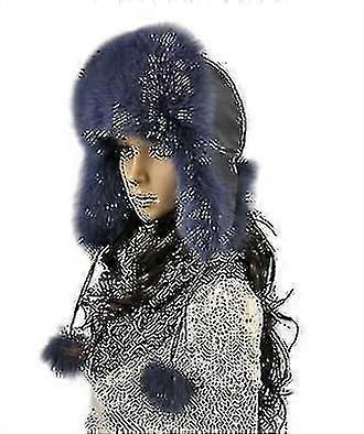 Winter Natural Fox Fur Caps, Moda Mujer Sombrero