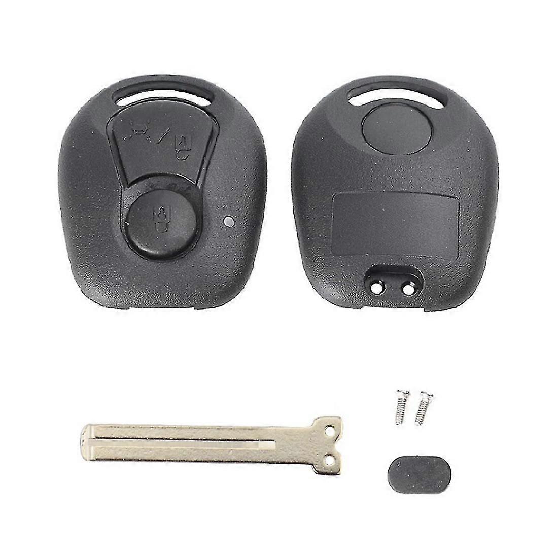 2 Buttons Remote Key Shell for Actyon Uncut Blade Key Fob Cover Case Replacement ,B