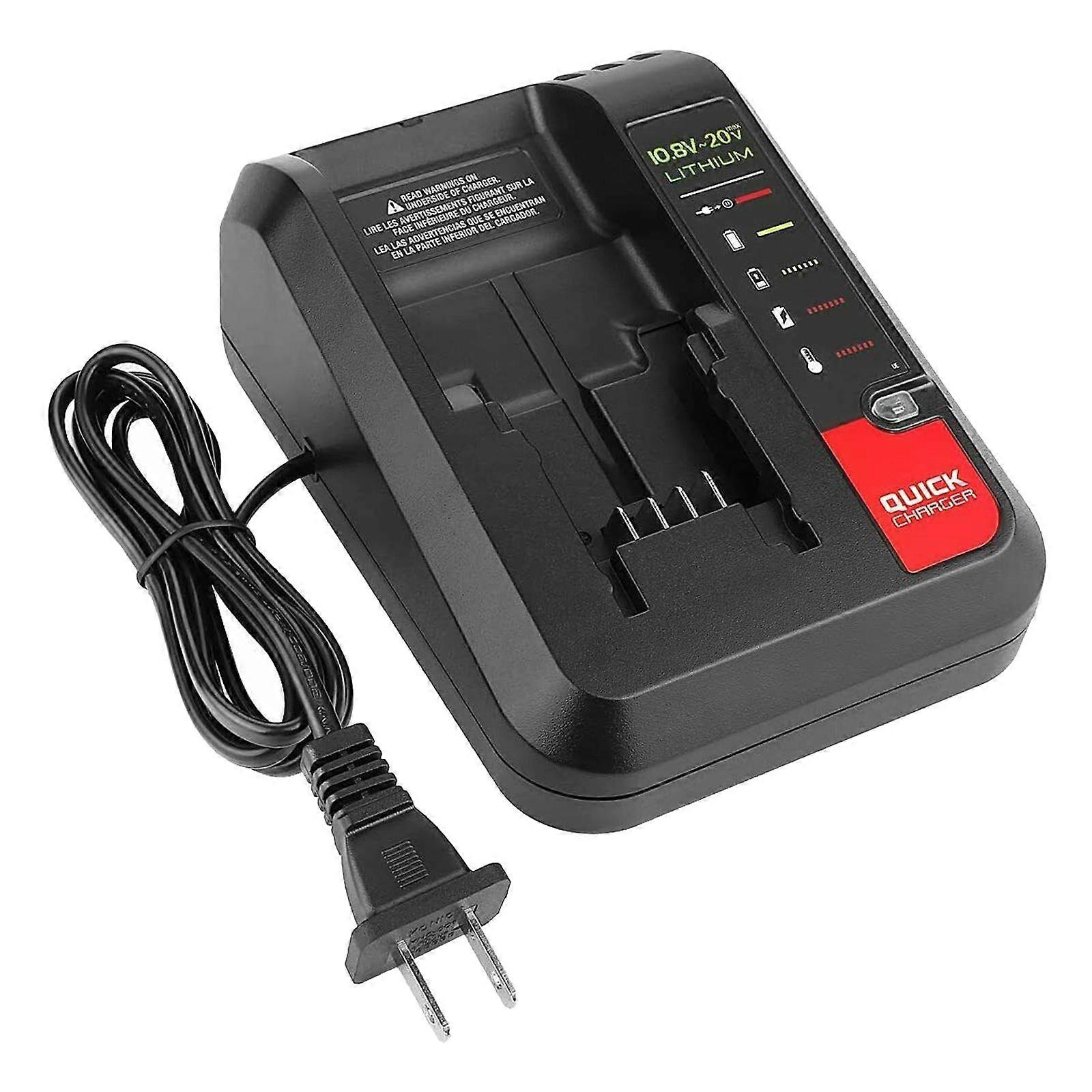 MAX Batterilader Svart og Decker PCC680L PCCK602L2