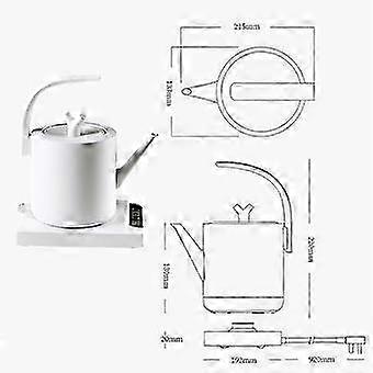 Electric Tea Making Kettle with Germans Plug Adaptor Easy Cleaning Leak-Proof Kettle for Kitchen