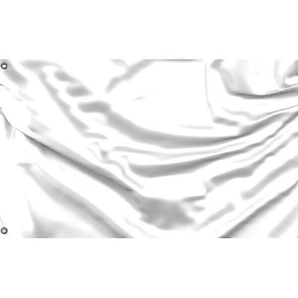 Plain White Flag Unique Design 3x5 Ft / 90x150 cm4x6Ft/120x180 cm size TTQ1487