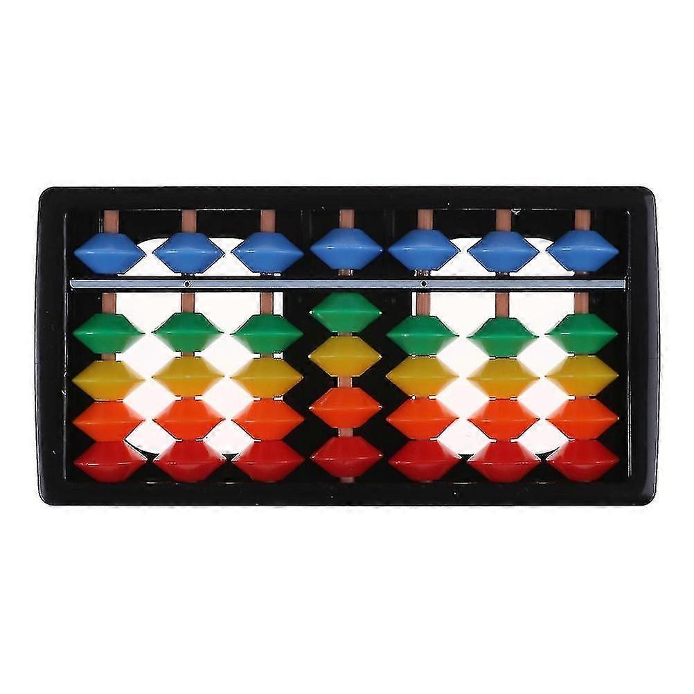 Mini Plastic Abacus Arithmetic 7 Digits Kids Maths Abacus Educational Toys