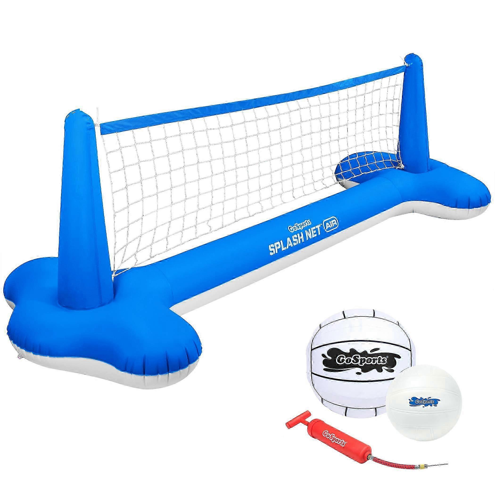 GOSPORTS Inflatable Pool Volleyball Game with Floating Net, Water Volleyball & Ball Pump