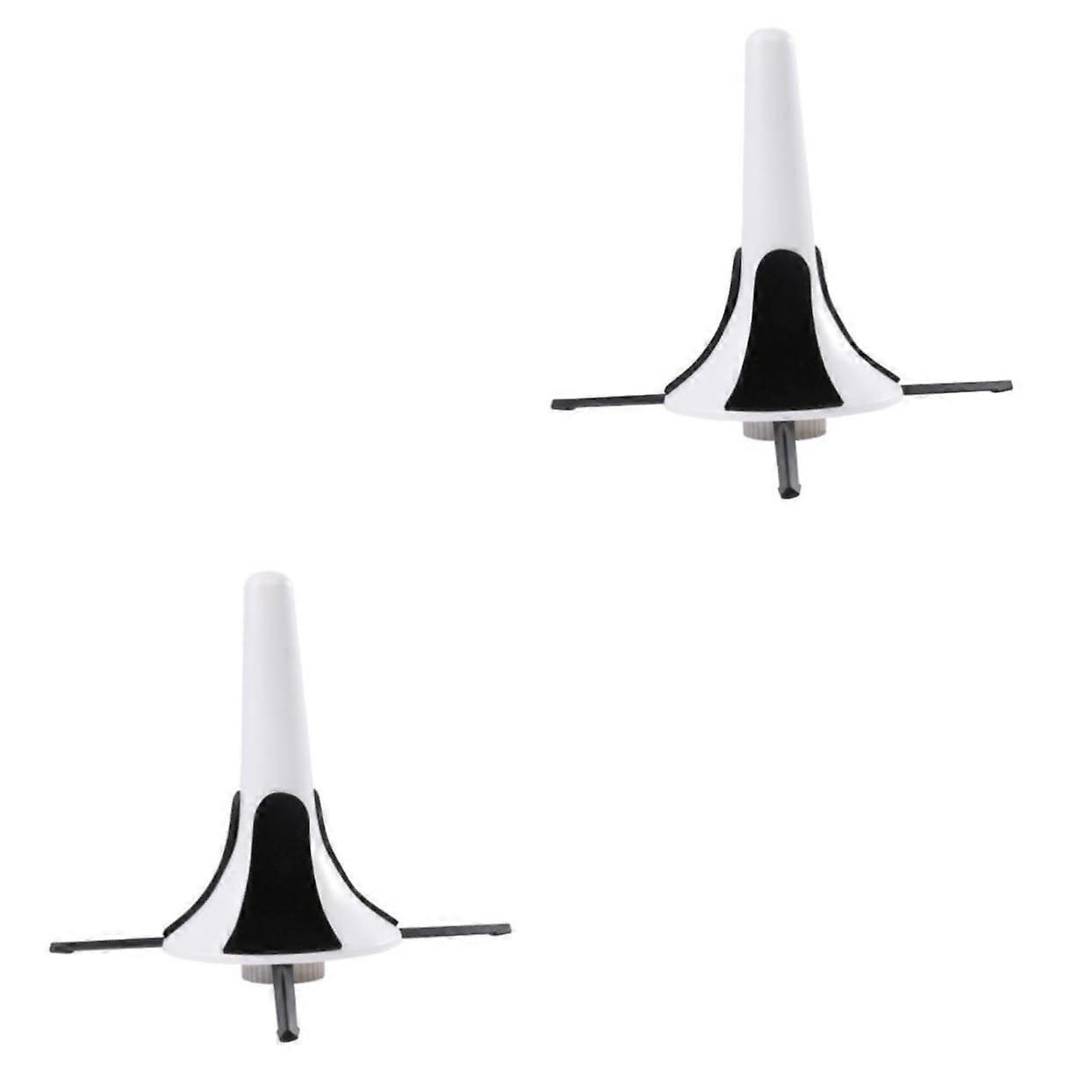Saxophone Holder 2pcs Foldable Metal Stand White