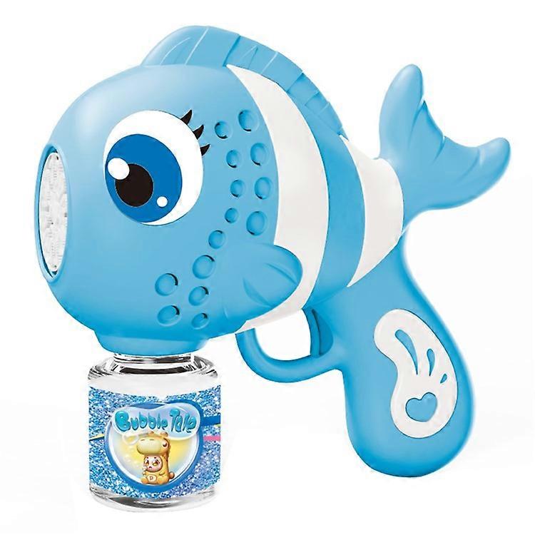 Electric Clownfish Shaped Bubble Machine with 1 Bottle Bubble Solution Automatic Bubble Blower for Kids