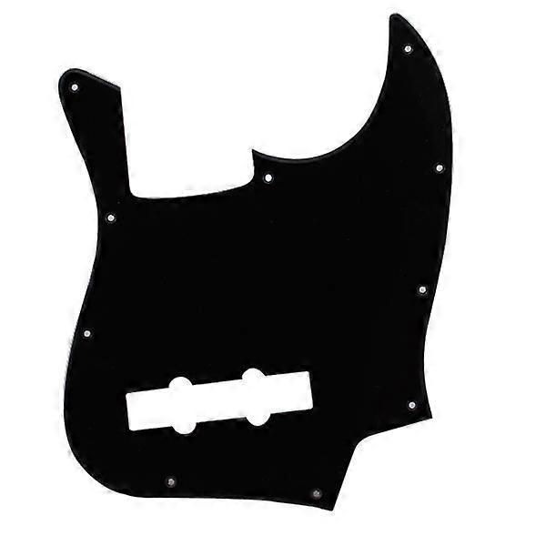 Black 10 holes Pickguard Scratch Guard Jazz/J Bass