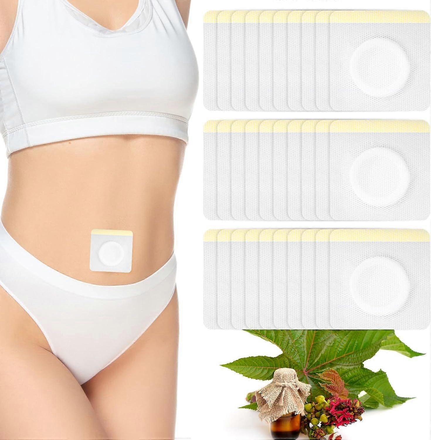 2025 Latest Model  30pcs Disposable Castor Oil Belly Button Patch Button,3.94 x