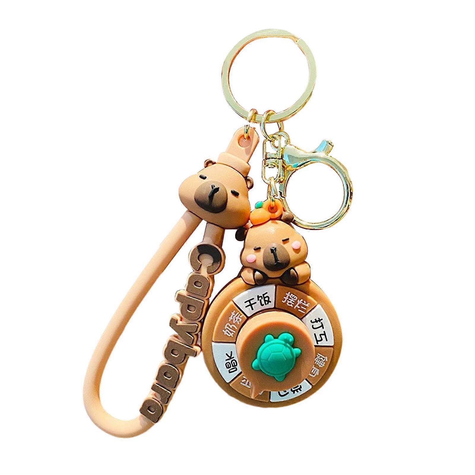 Capibara keychain, keychain, keychain, bag, decoration, sweet accessory, bag charm, keychain for, B