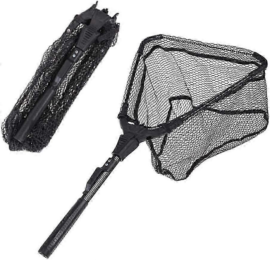 Portable Collapsible Triangular Net for Landing Fish - Ideal for Fly Fishing Enthusiasts