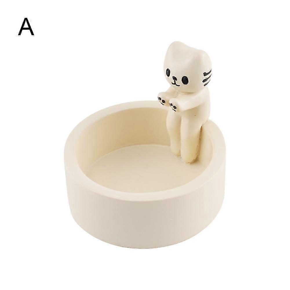 새끼 고양이 촛대, 귀여운 구운 고양이 아로마테라피 촛대 장식