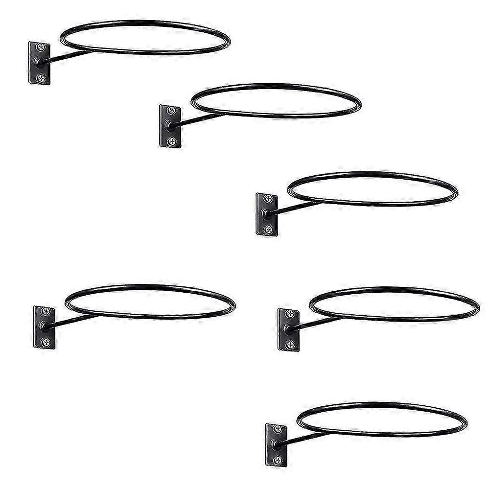 バスケットボールフットボールバレーバルのための6パックの壁の台紙の球の表示のボール貯蔵のボールのラックのボール ホルダー