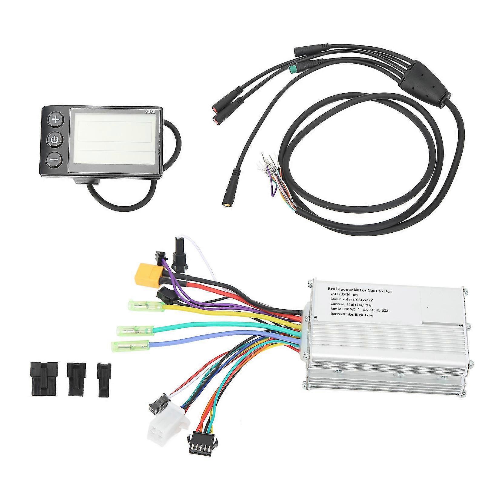 2025 36V‑48V 21A 1000W Motor Controller Kit Aluminum Alloy With Display Panel for Electric Bikes Scooters