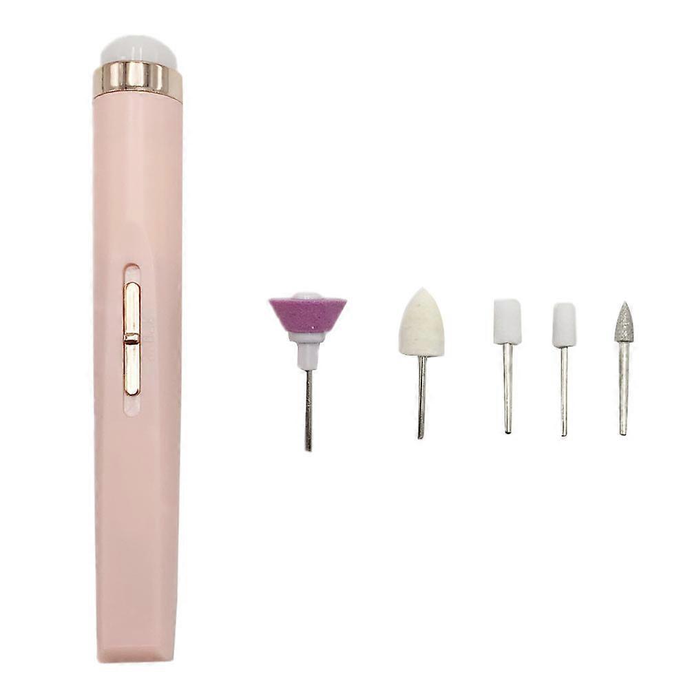 Portable Nail Polishing Machine Pink ABS for Manicure Compact Ergonomic Design Suitable for Home Use
