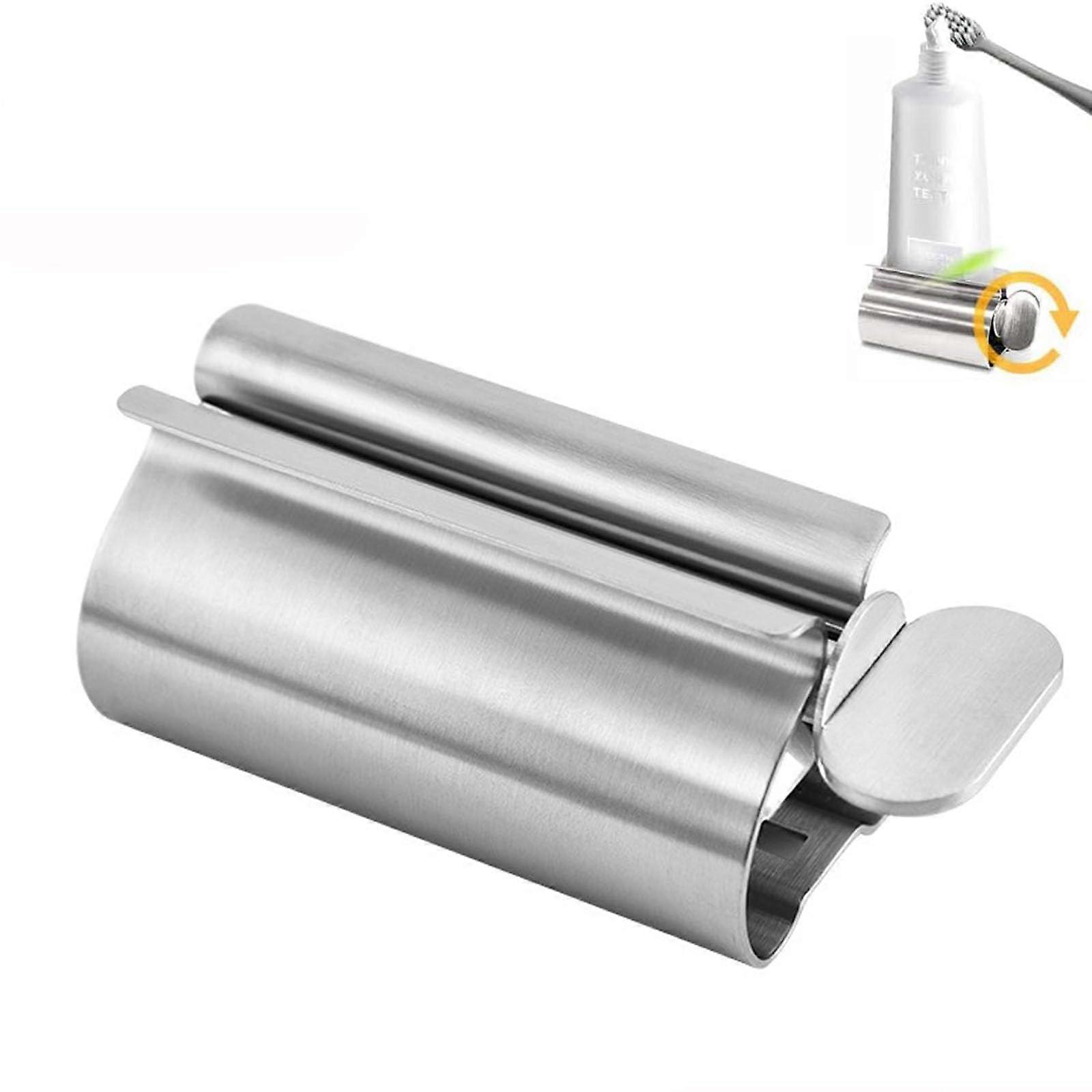 Stainless Steel Tube Squeezer For All Tubes, Toothpaste Dispenser, With Stand Function, Silver