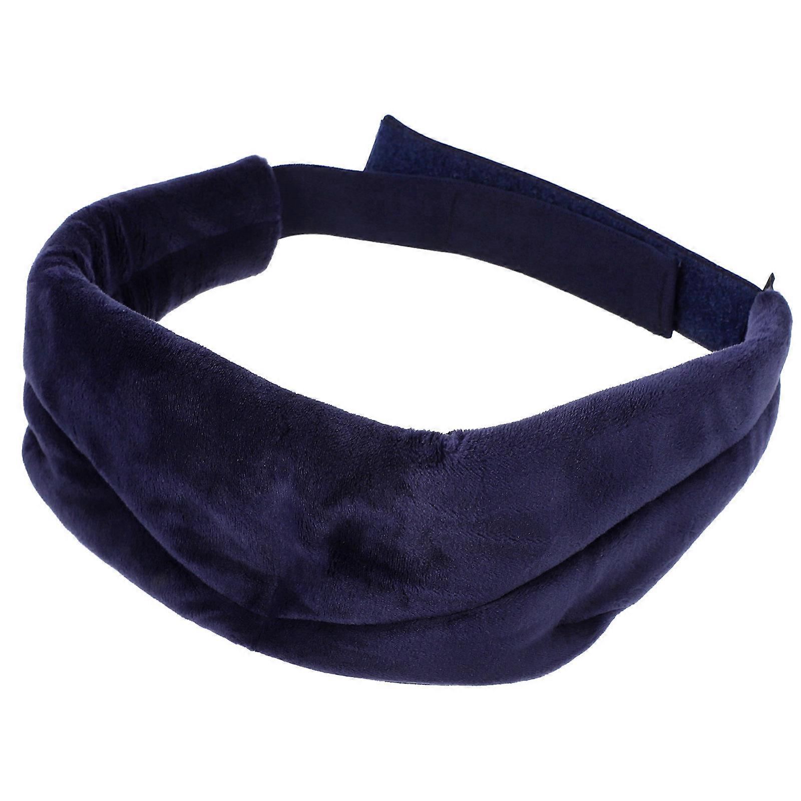 Sleeping Eye Mask 3D Stereoscopic Shape Light Blocking Blue Color 66X8cm Size 1Pc