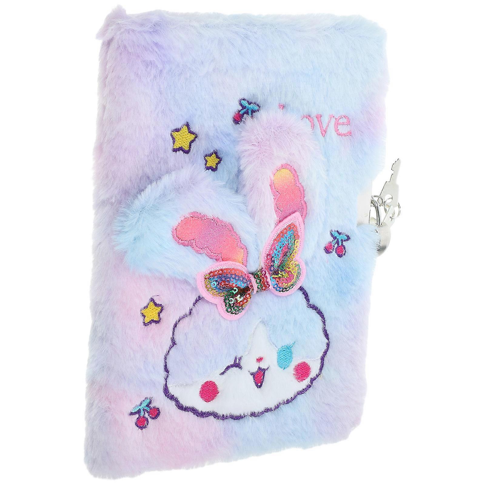 Adorabil Caiet Drăguț Hârtie Carte Iepure Formă Desene Animate Pluș Copertă Scriere Jurnal Păstrând prezent Dăruind 1Pack