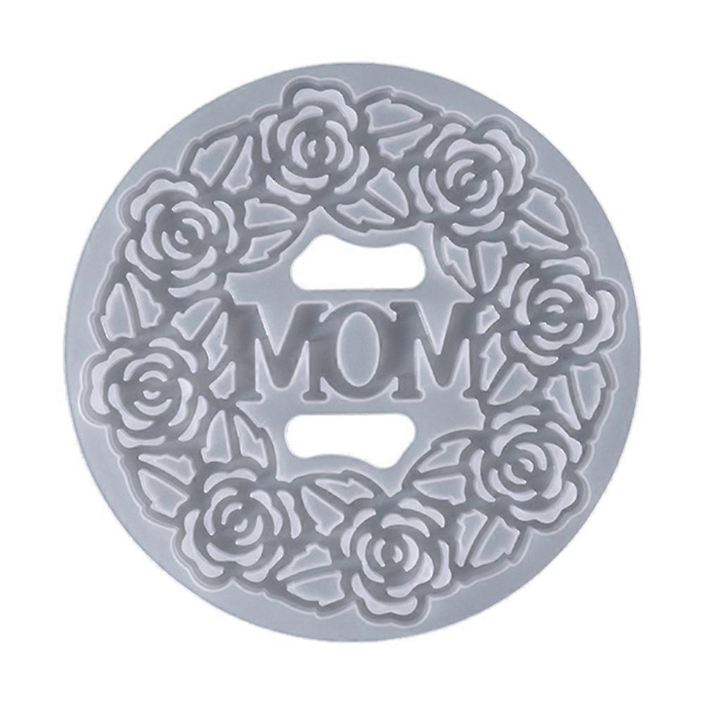 Craft DIY Mold Silicone Cup Mat Mold For Mother's Day Activities Design 1Set