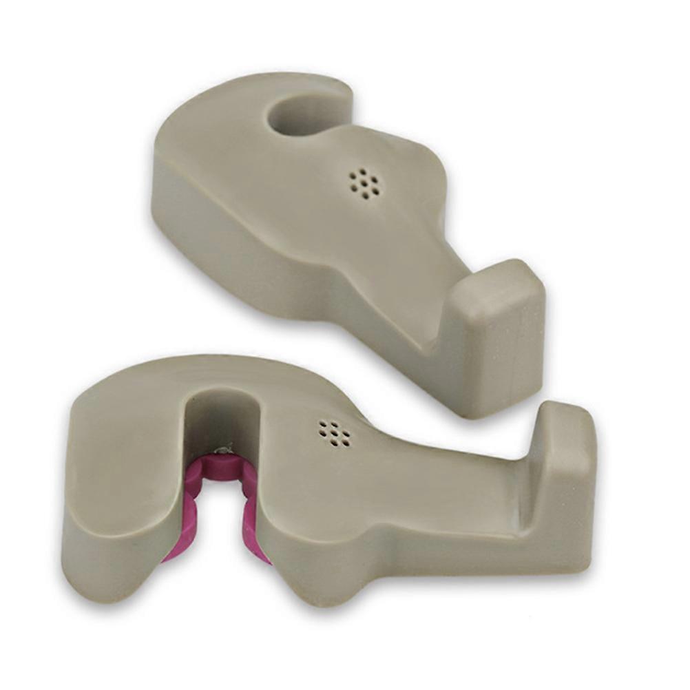Seat Back Headrest Hanger Hidden When Not in Use Beige 10.00X4.40X3.00CM Keeps Car Organized 2Pair