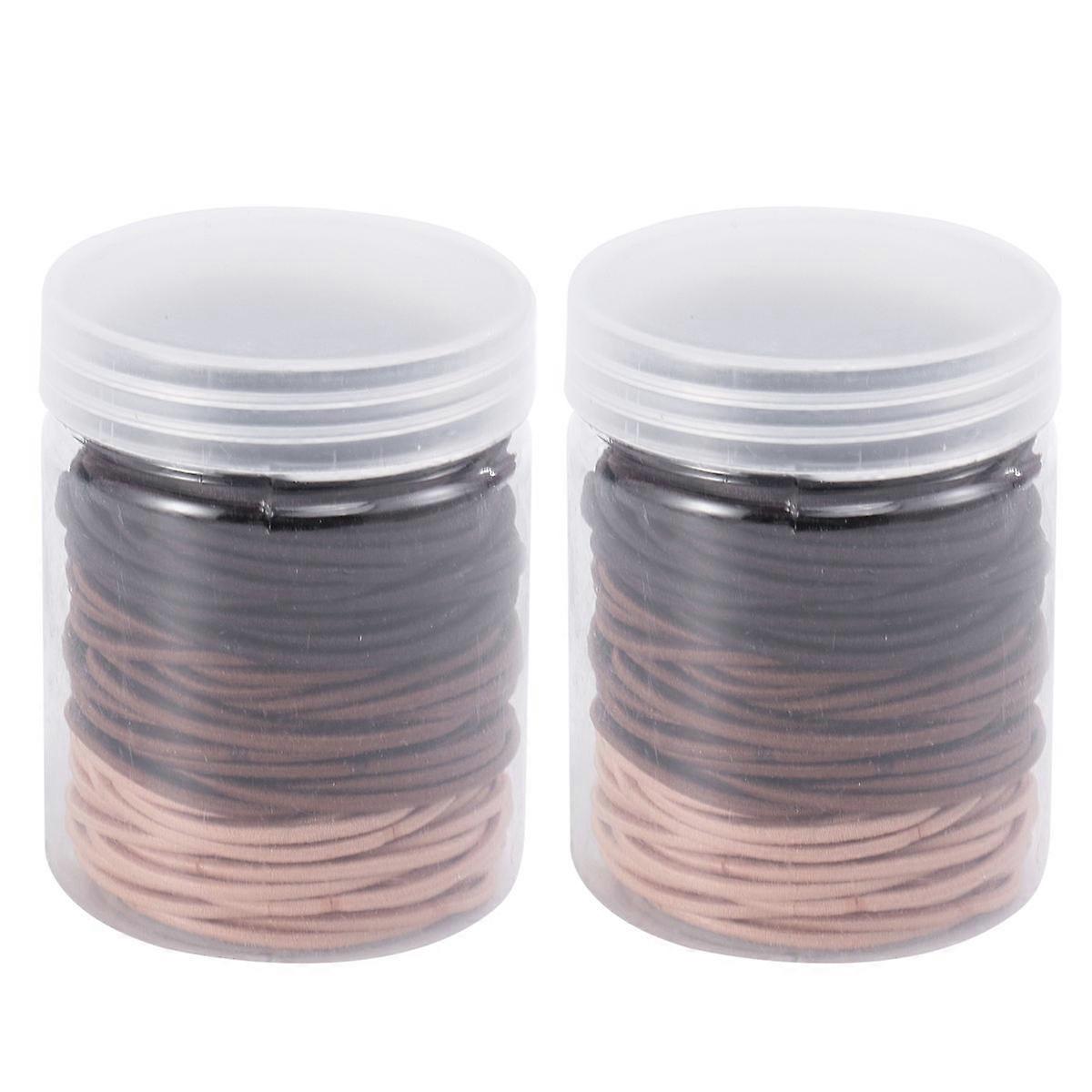 Elastici Elastici Capelli per Le Donne Ragazze Signore Assortito Colore Quadrato Design Semplice Indossare Tutti I Giorni 2 Pz
