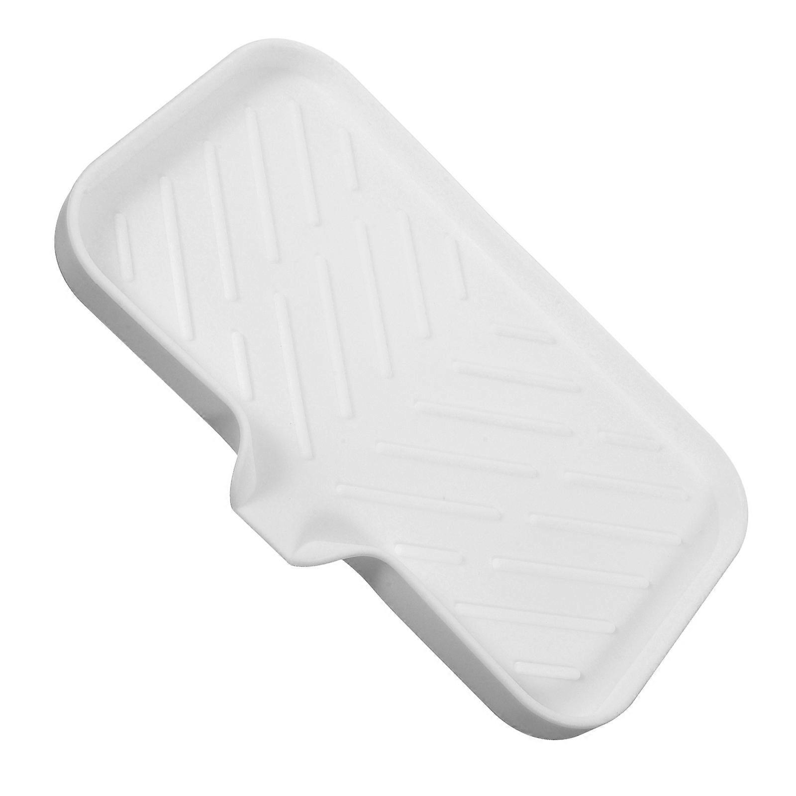Bathroom Accessories Silicone Soap Dish Self Draining Storage 24.5x15cm 1Pack
