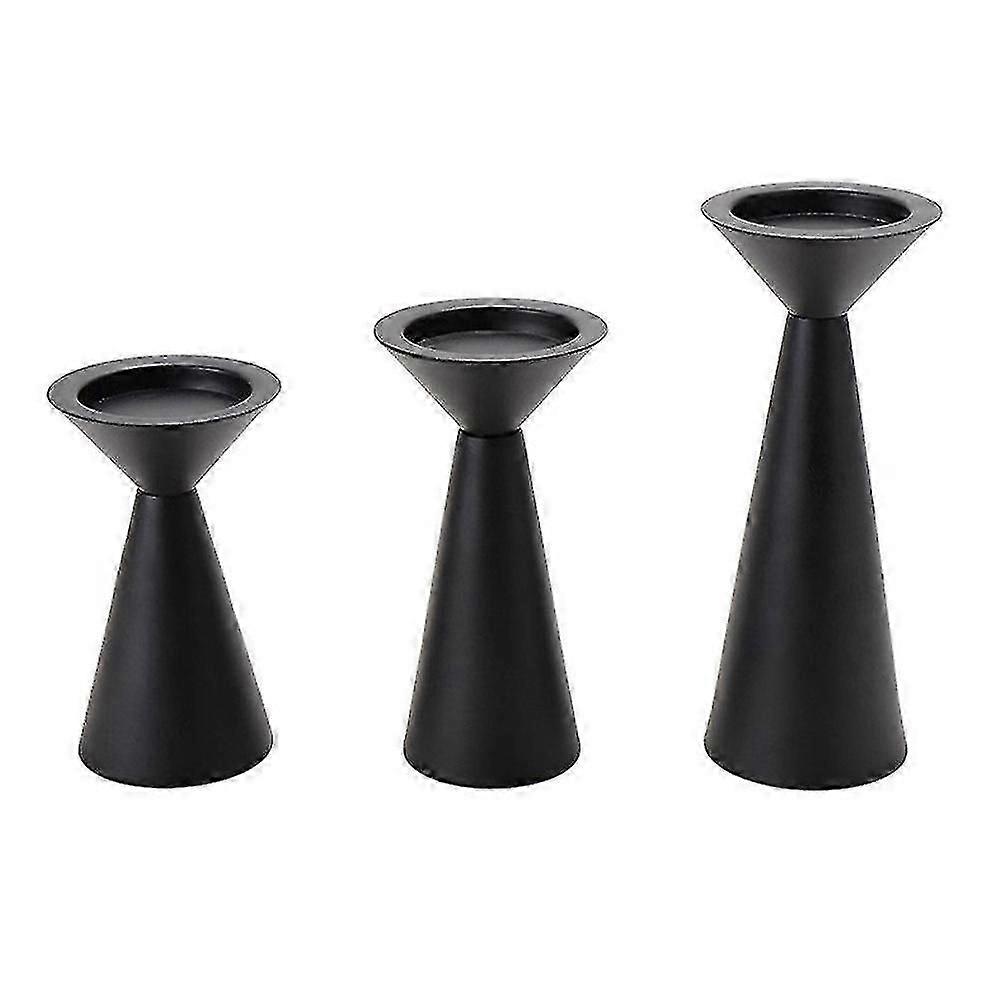 Negru Lumânare Titularii Set de 3