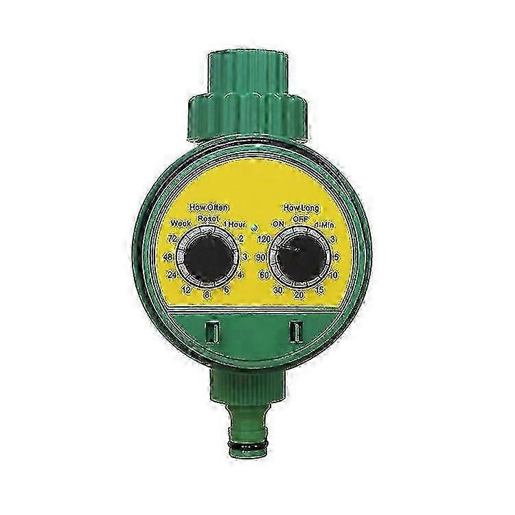 Watering Timer, Multi-functional Electronic Two Dial Digital Automatic Irrigation Timer Controller Hose Sprinkler For Garden Watering System(1pc, Gree