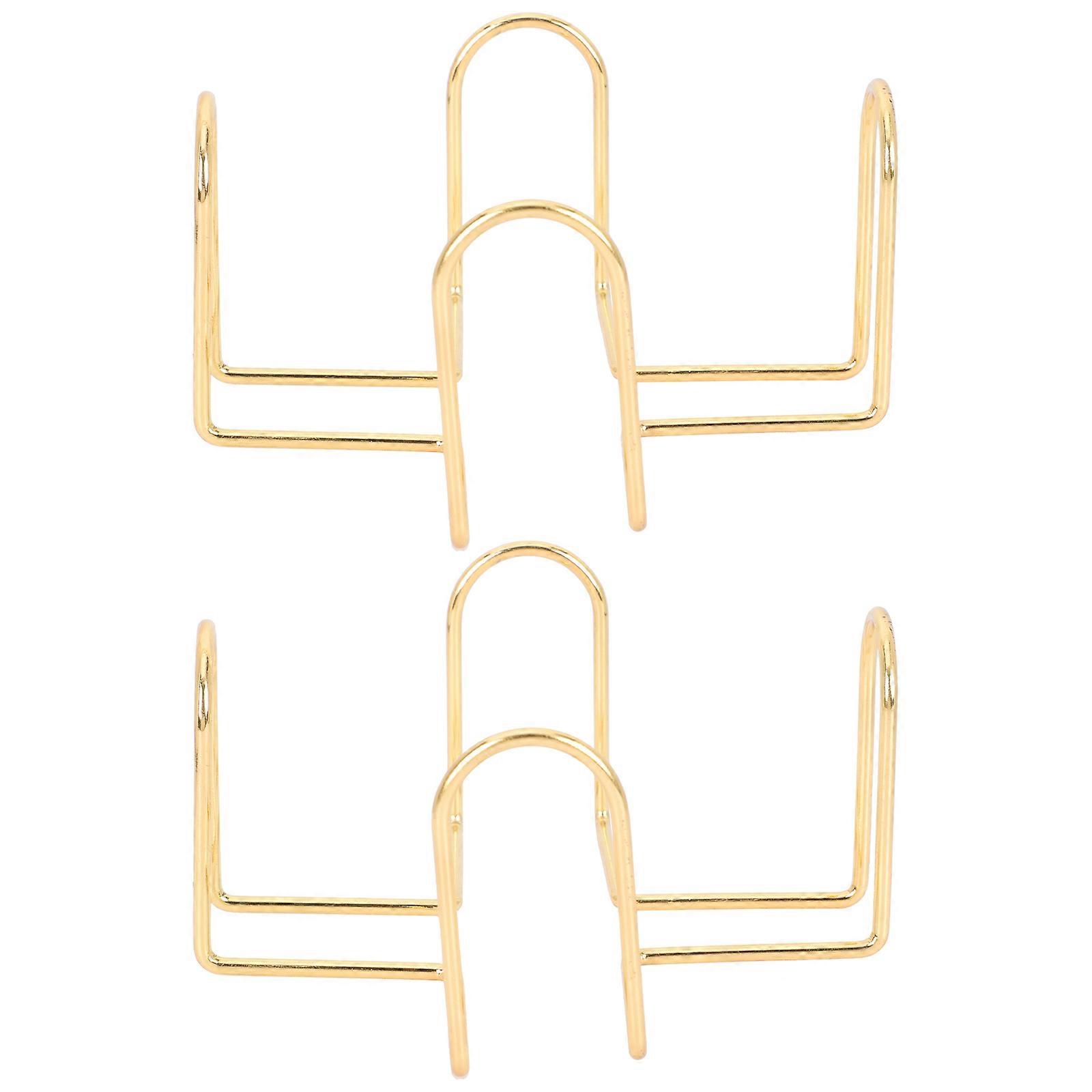 Home Use Iron Coaster Holder Square Golden 2Pack