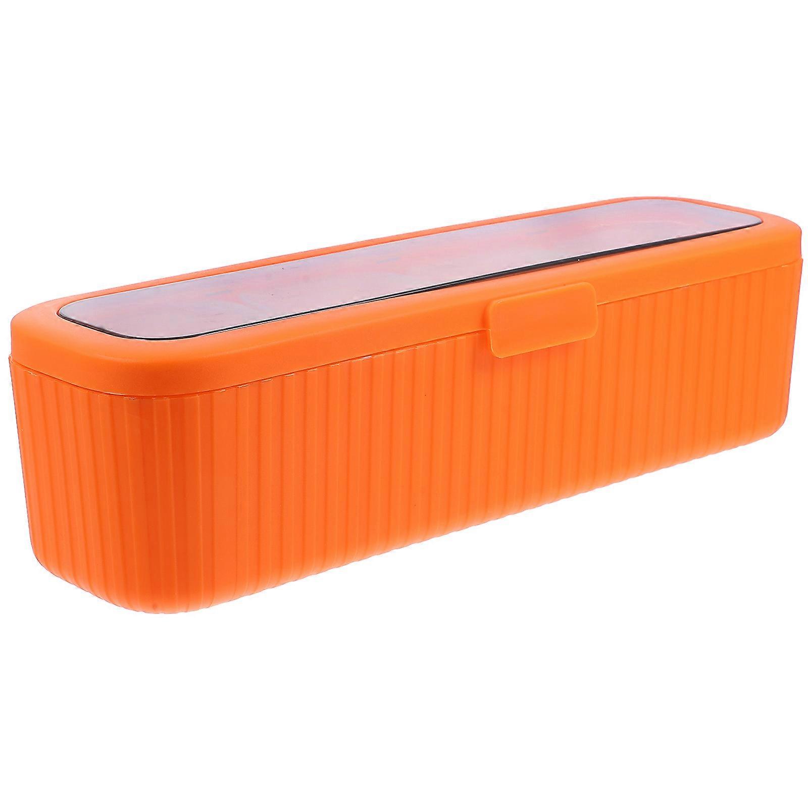 Tabletop Seasoning Box Spice Organizer Kitchen Accessories Rectangular Clear Lid Design Sealed 1Set