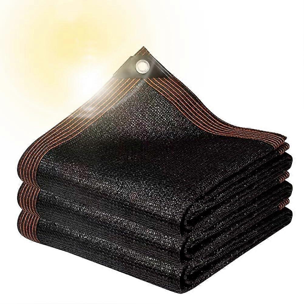 Schwarz Garten Shade Net Sun Shade Mesh for Greenhouse Sun Shade Sail Rectangle with Grommets Reinforced Edging 10 Stitches Shade Net (1x3m/3.3x9.8ft)