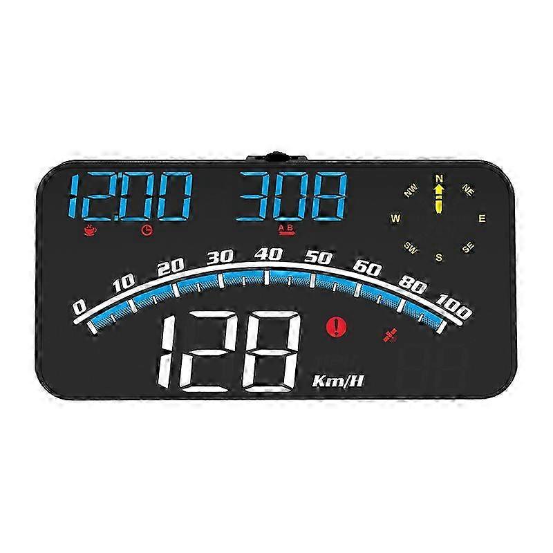 Universal Car Head Up Display Digital HUD GPS Speedometer Compass Alarm