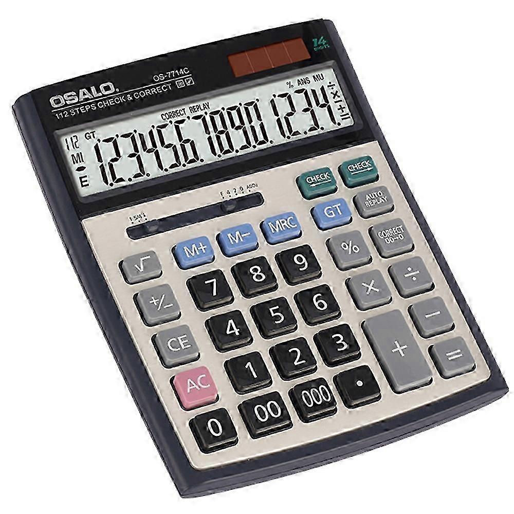 14-Digit Finance Calculator with HD Solar/Battery Power