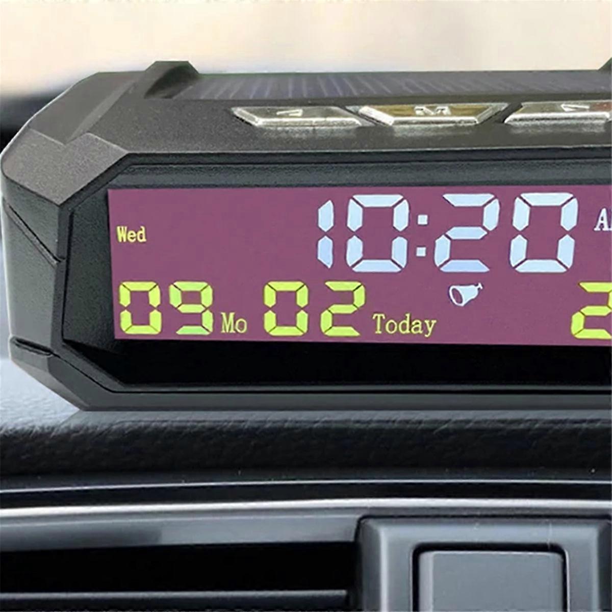 Car Auto Digital Clock in-Car Temperature Display with Date