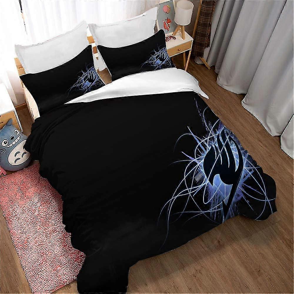 Chic Fairy Tale Themed Bedding Set with Realistic Digital Print Comforter Cover and Ultra Soft Microfiber Shams