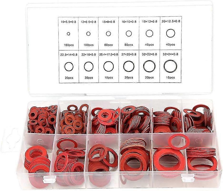 Rubber And Fiber Washer Combination - 600pc Metric Set