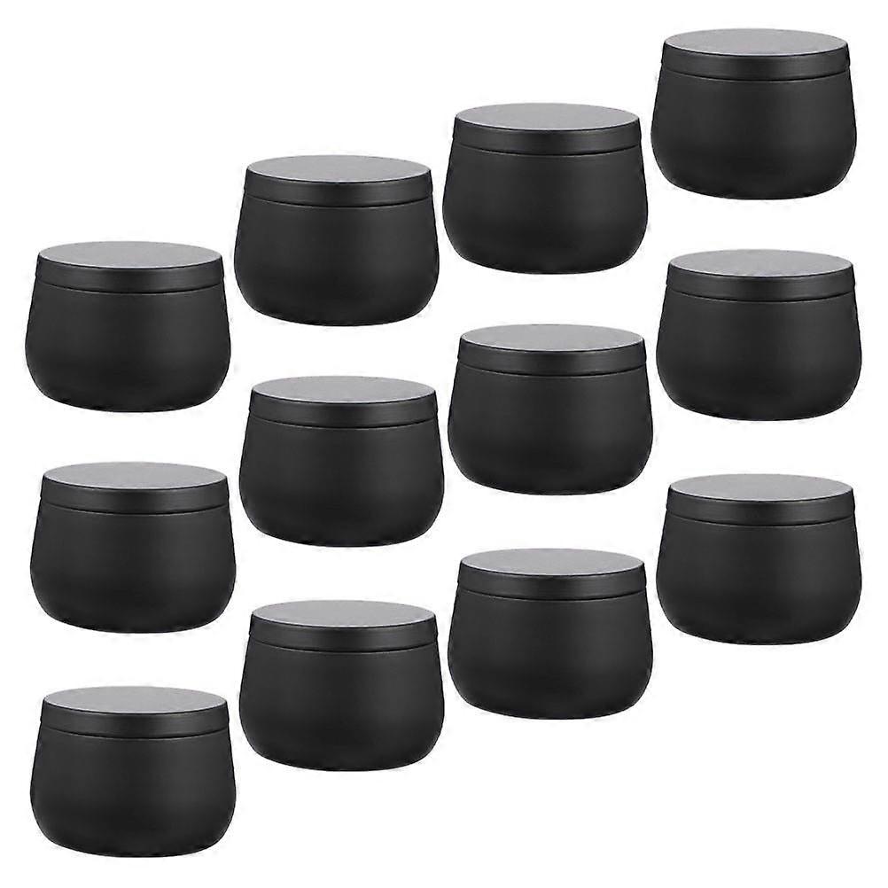 12pcs Multi Purpose Sealed Tinplate Boxes for Tea Jars and Candy Storage
