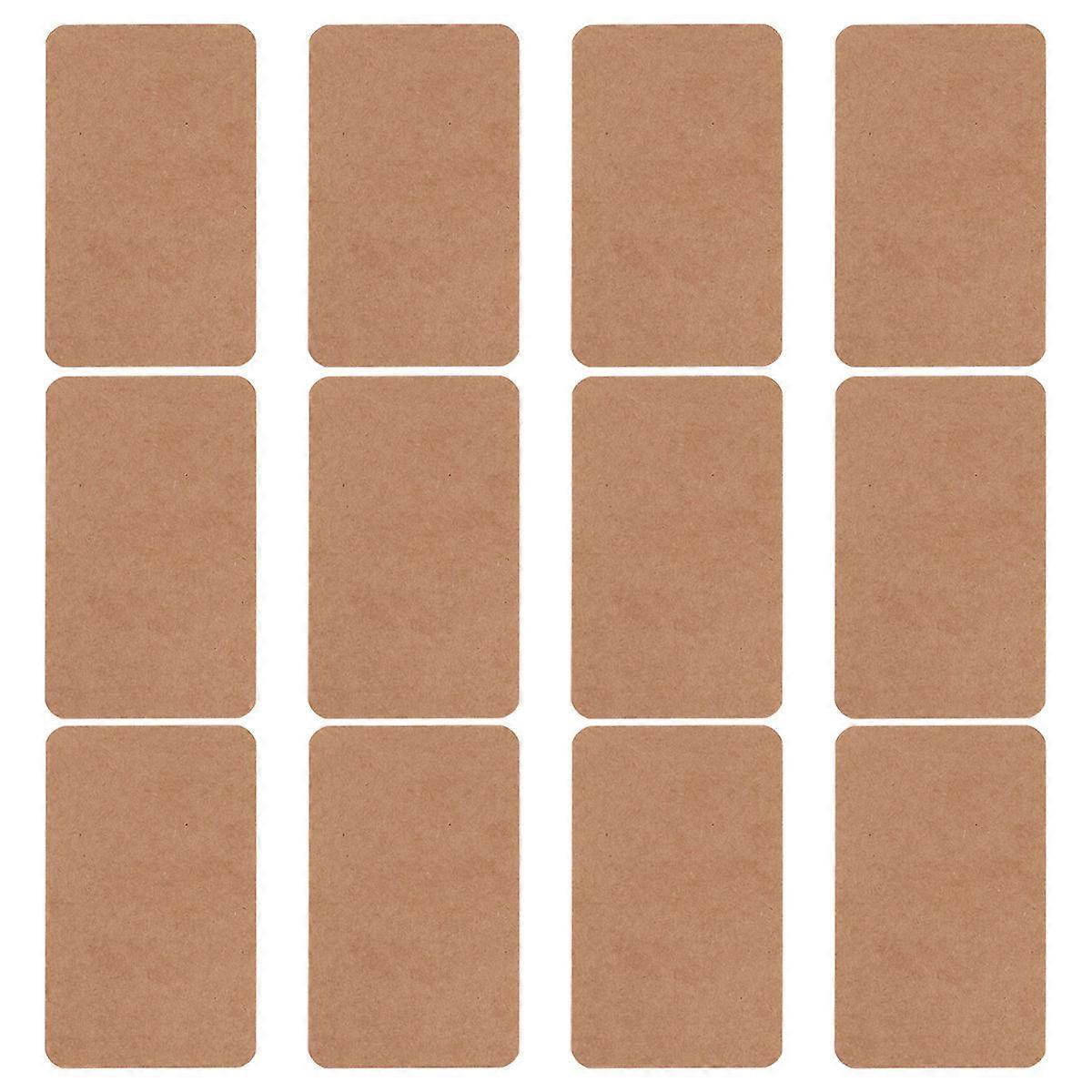 Kraft Paper Note Cards Diy Bookmark Memo Note Writing For Outdoor Activities 9x5.3cm 100Pcs