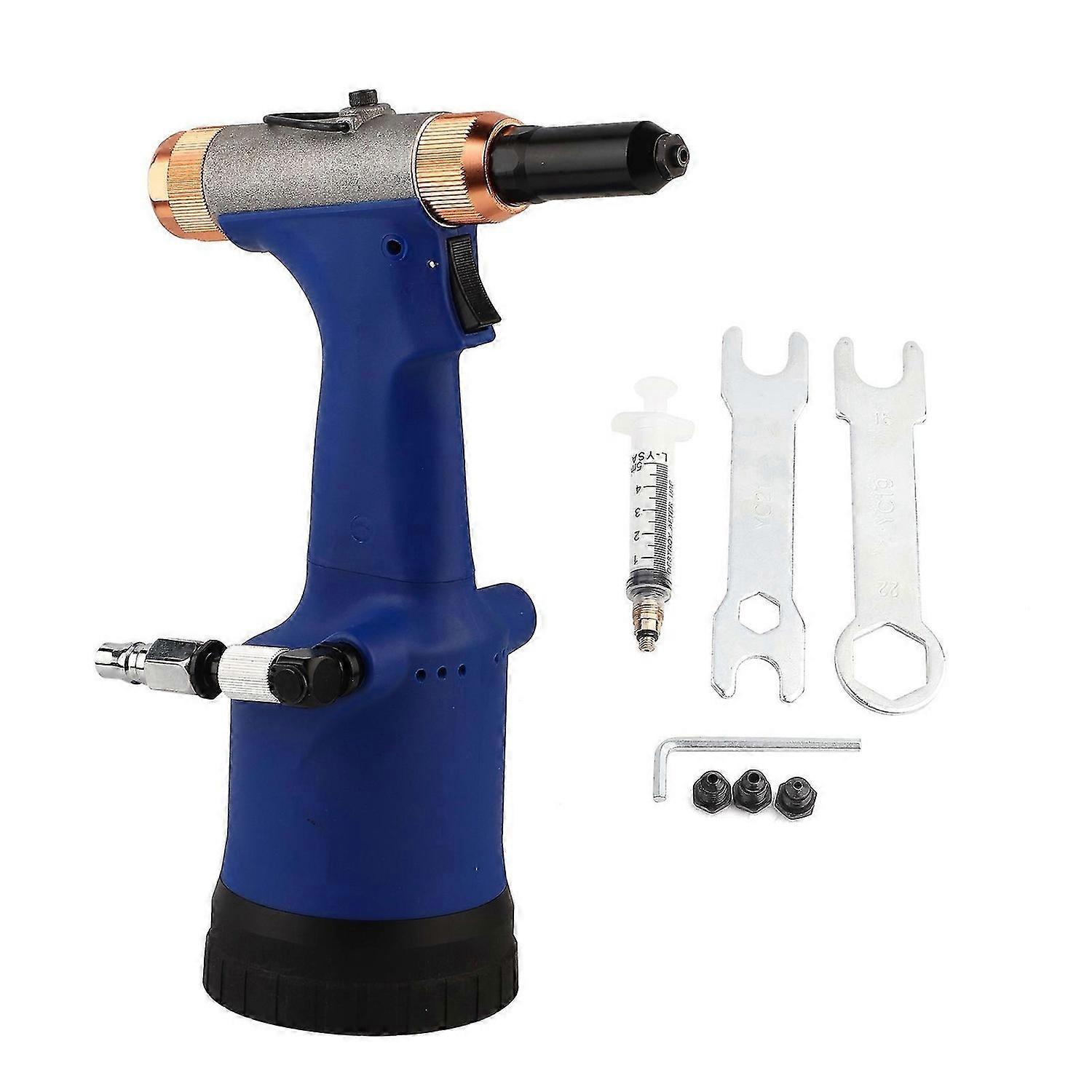 KP-708 Pneumatic Riveter Hydraulic Rivet Gun Riveting Tool for Rivets 2.4/3.2/4.0/4.8mm