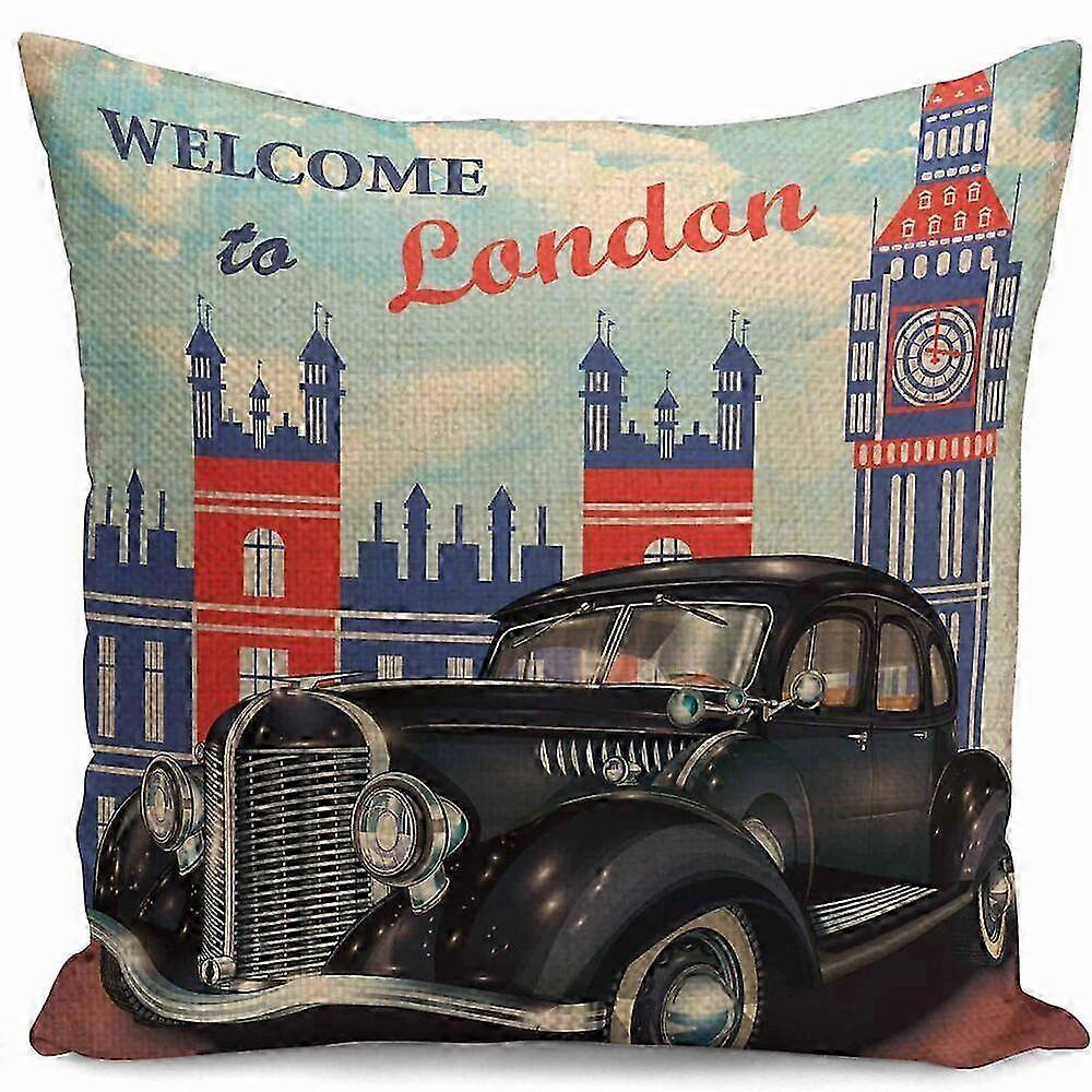 Federe per cuscini per auto in stile vintage Torre Eiffel per design Home Decor