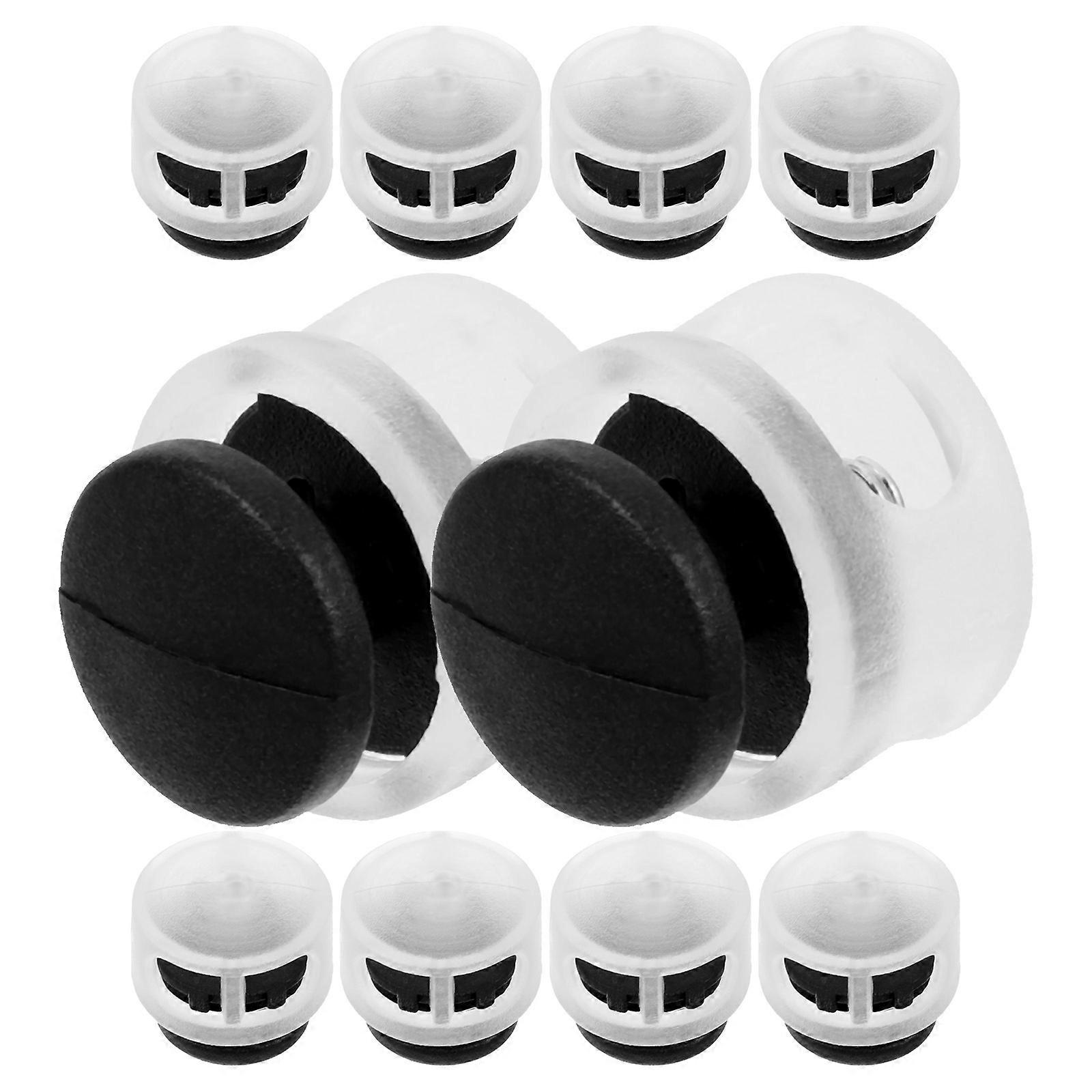 Sport Clothes Cord Locks Elastic Rope Stopper for Shoelace Bag Clothing 1.50X1.50X1.50CM 10Pcs